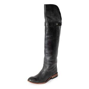 Spirit by Lucchese Black Leather Tall Riding Boots Size 5.5M